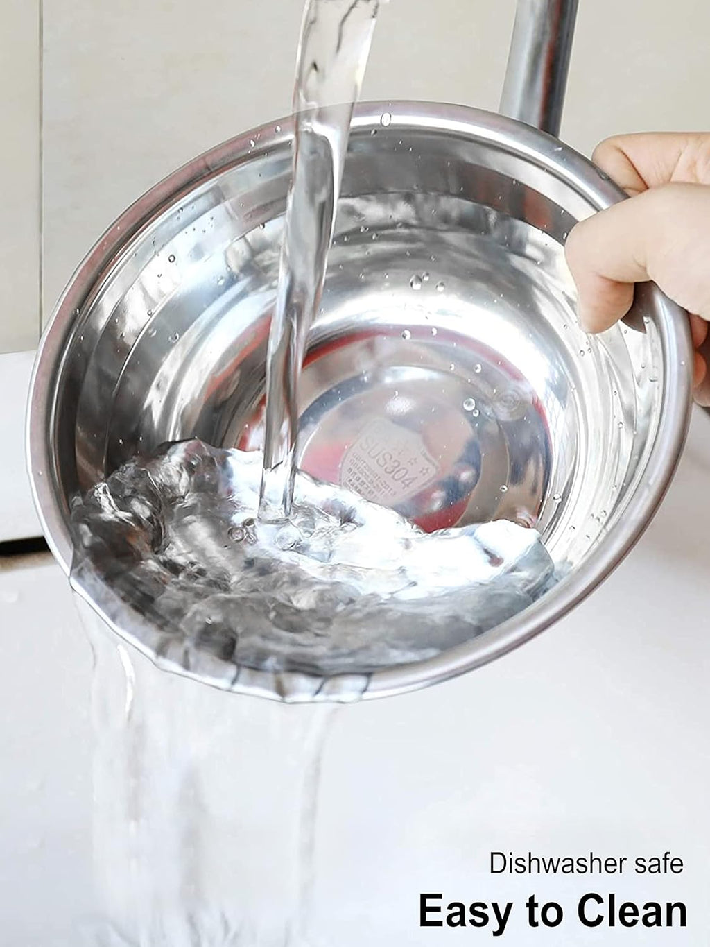 Stainless Steel Small Dog Food Bowls, Set of 2 Outer Dia. 5.4 in Replacement Dog Bowls for Raised Station(1.3 Cup)