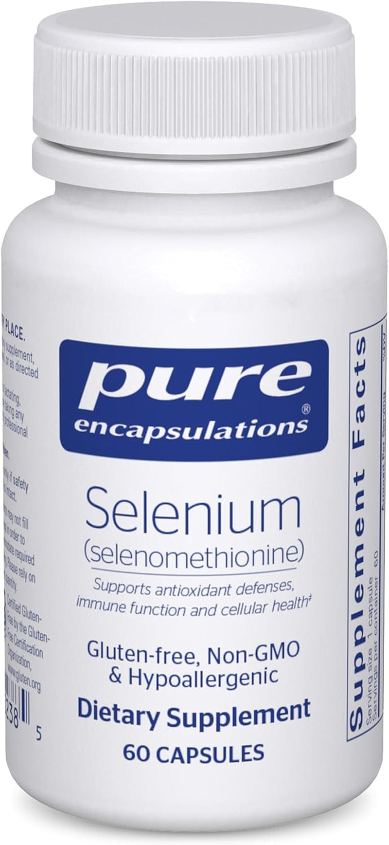 Selenium - 200 Mcg - for Healthy Cellular Function, Immune System & Antioxidant Defenses - Mineral Supplement - Vegan & Gluten Free - 60 Capsules