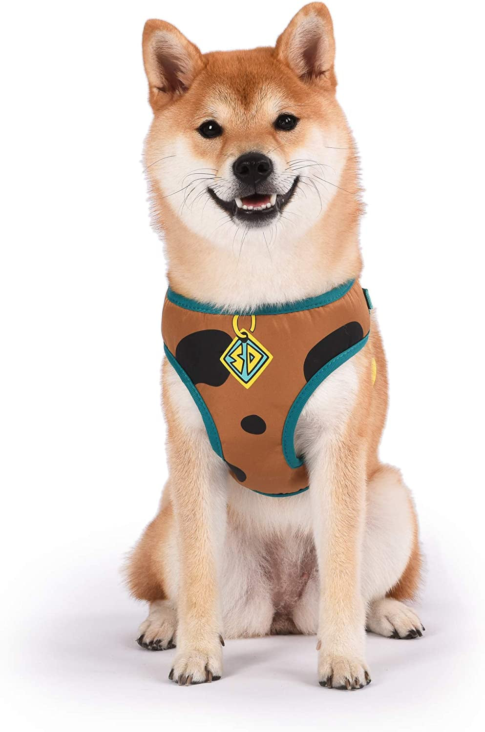 Warner Brothers Scooby-Doo Dog Harness | Soft and Comfortable Small Dog Harness | Scooby Doo Dog Harness No Pull Tan and Blue Dog Harness | Cute Dog Harnesses for Small Dogs