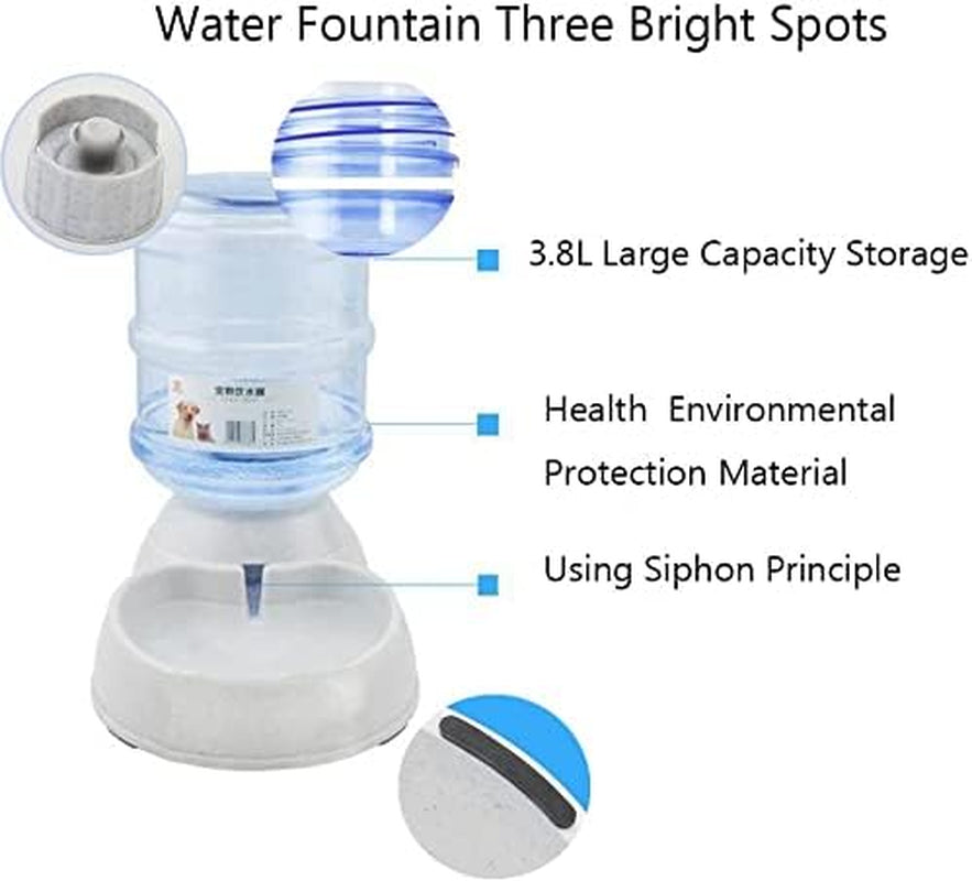 Dogs Water Dispenser,Water Bowl for Dogs,Pet Water Dispenser,Automatic Dog Water Bowl Cat Water Dispenser Dog Drinking Fountain,3.8L (Water Dispenser