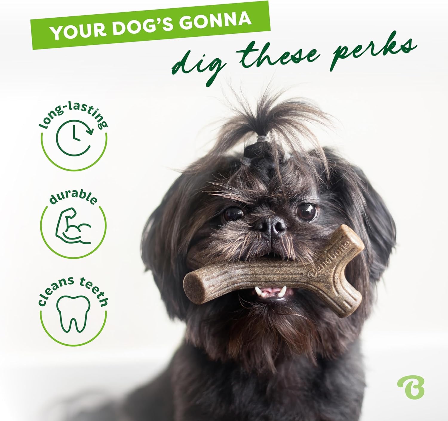 Maplestick Real Wood Durable Dog Chew Toy, Made in USA, Large