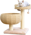 Paper Rope Natural Bowl Shaped with Perch Cat Tree