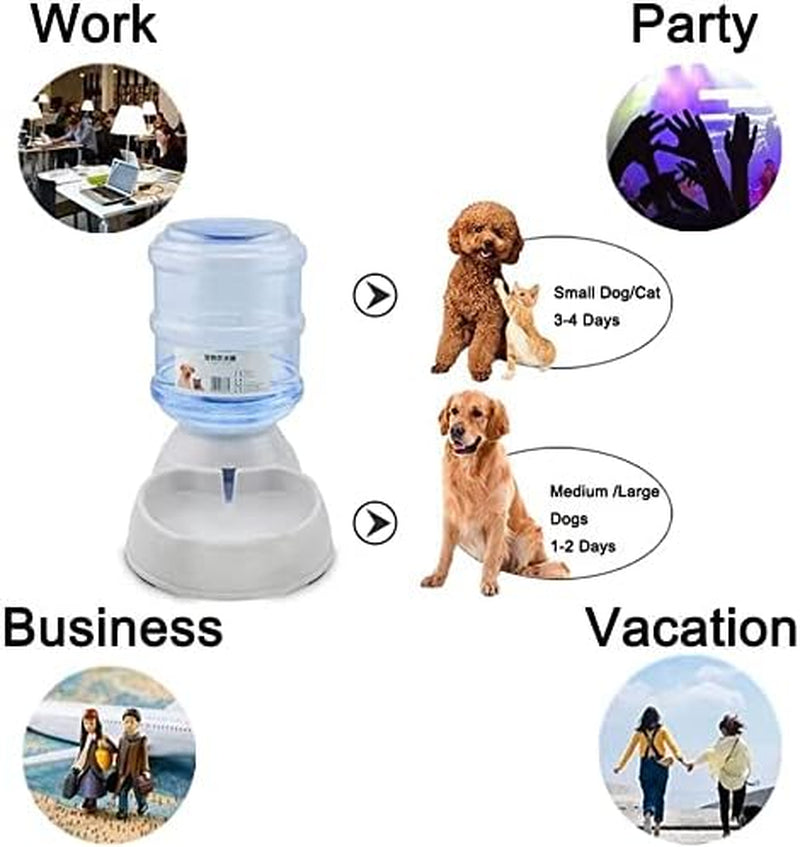 Dogs Water Dispenser,Water Bowl for Dogs,Pet Water Dispenser,Automatic Dog Water Bowl Cat Water Dispenser Dog Drinking Fountain,3.8L (Water Dispenser