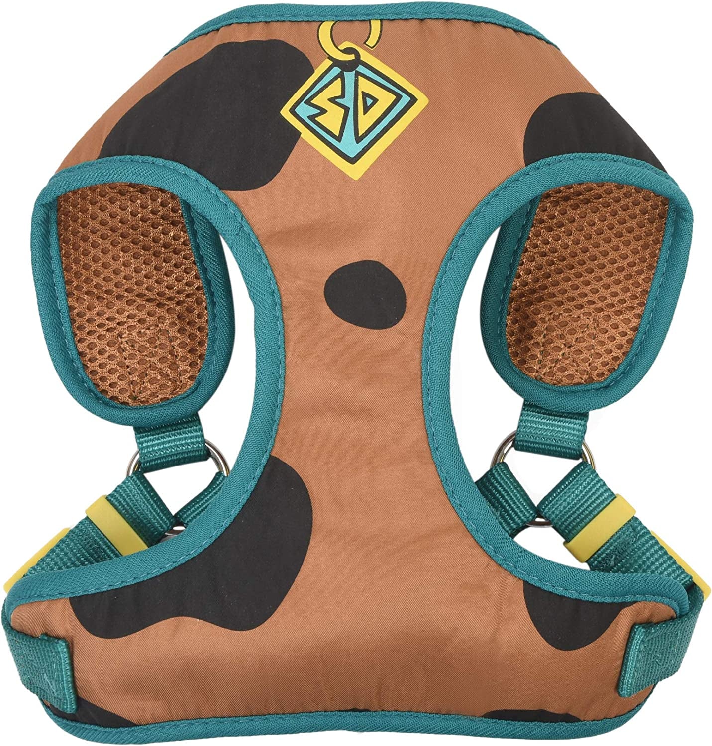 Warner Brothers Scooby-Doo Dog Harness | Soft and Comfortable Small Dog Harness | Scooby Doo Dog Harness No Pull Tan and Blue Dog Harness | Cute Dog Harnesses for Small Dogs